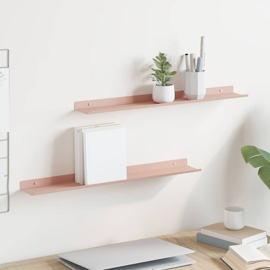 Pink Wall Shelves 2 Pieces 60x9x2.5cm