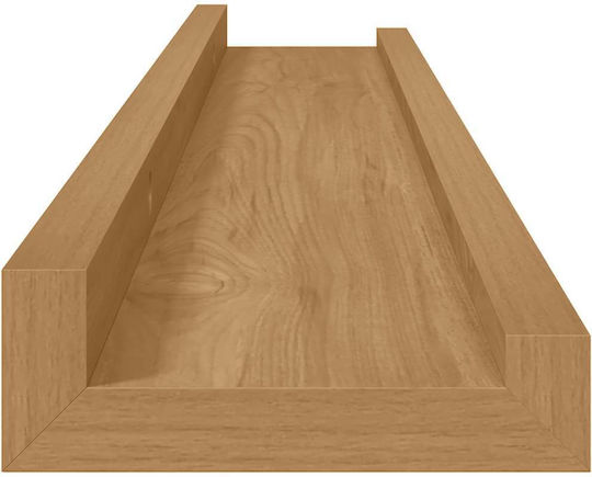 Ράφια Καφέ (2τμχ) 60x9x3εκ.