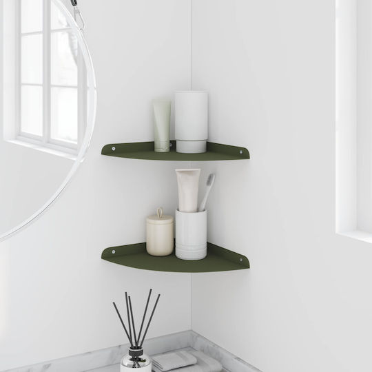 Wandregale Floating Olive Grüne (2Stücke) 24x24x2cm