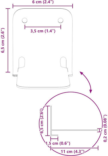 Pink Wall Shelves 24 Pieces 10.8x6x6.6cm