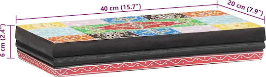 Rafturi De Perete Din Lemn De Mango Stil Militar (2 Bucăți) 40x20x6 Cm