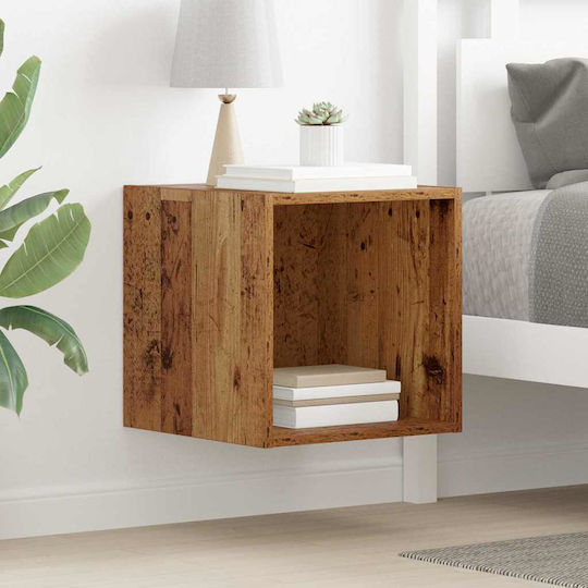 Wall Shelf Old Wood 37x37x37cm