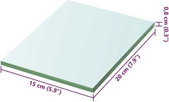 Ράφι Διάφανο 20x15x0.8εκ.