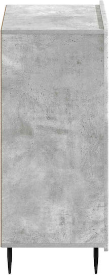 Zwolle Дървен шкаф за обувки Сив 59.5x39.5x91.5 см