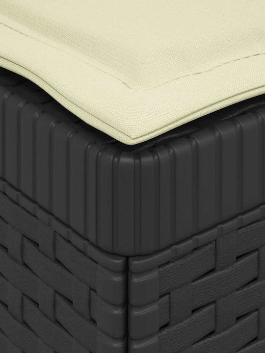 Three-Seater Outdoor Rattan Sofa With Cushions