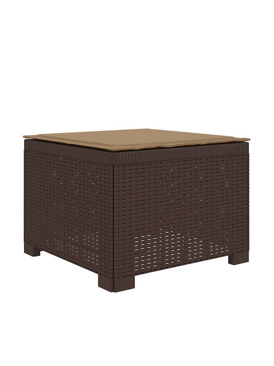 Drei-Sitzer Outdoor-Sofa aus Rattan mit Kissen