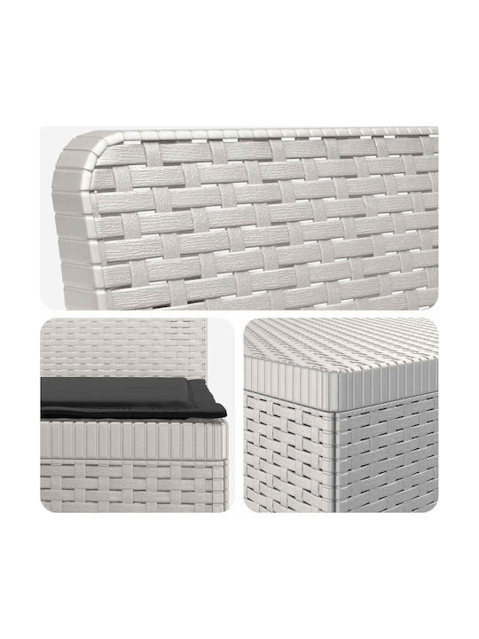 vidaXL Outdoor-Sofa Rattan mit Kissen