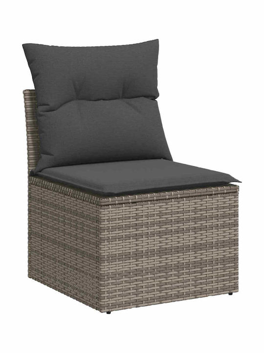 Two-Seater Outdoor Rattan Sofa With Cushions