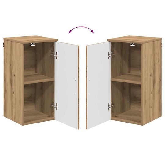 vidaXL Blat cu Lavoar, Oglindă & Coloană L30xW35xH192cm Coffee
