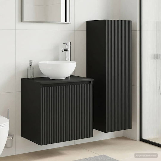 vidaXL Πάγκος χωρίς Νιπτήρα Μ33xΒ34.5xΥ100cm Μαύρο