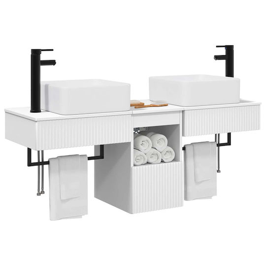 vidaXL Bathroom Vanity Unit Without Sink W53xD35xH39cm White