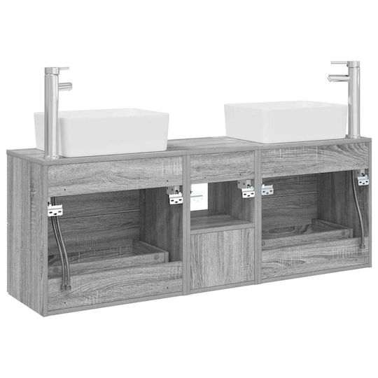 vidaXL Πάγκος χωρίς Νιπτήρα Μ53xΒ34.5xΥ63cm Γκρι Sonoma