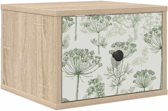 Nachttisch Holz Beige 36x33x25cm
