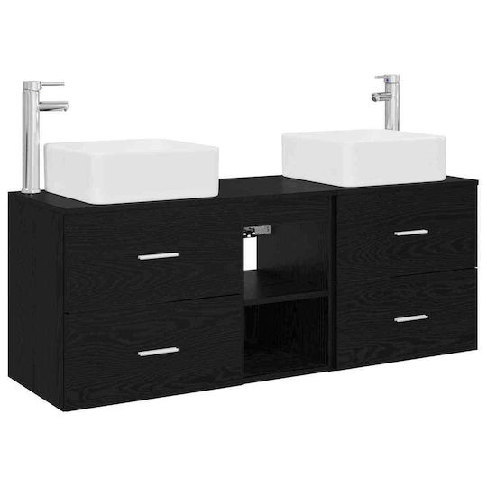 vidaXL Πάγκος χωρίς Νιπτήρα Μ49.5xΒ41xΥ63cm Μαύρη Δρυς