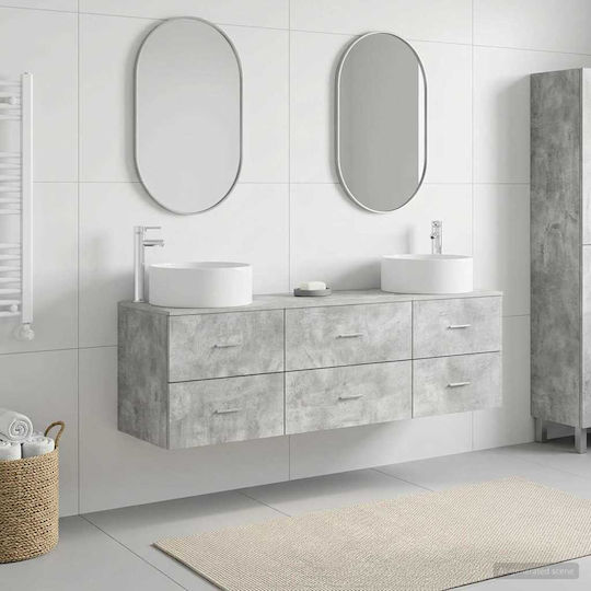 vidaXL Πάγκος χωρίς Νιπτήρα Μ49.5xΒ44.5xΥ65.5cm Γκρι Σκυροδέματος