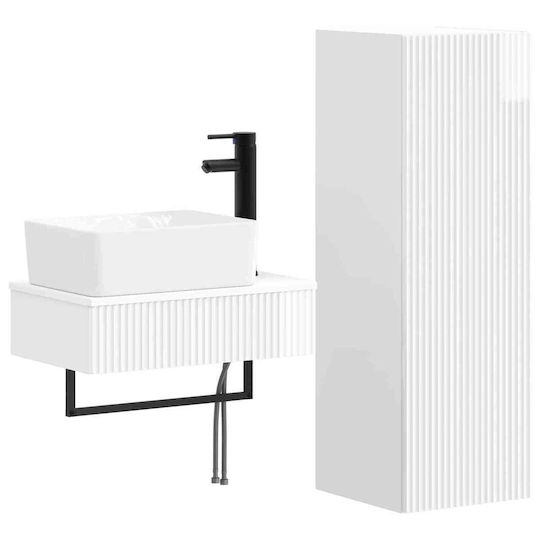 vidaXL Bathroom Vanity Unit Without Sink W33xD34.5xH100cm White