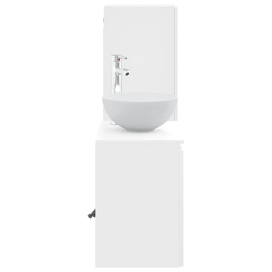 vidaXL Πάγκος χωρίς Νιπτήρα Μ33xΒ34.5xΥ100cm Λευκό