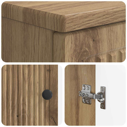 vidaXL vidaXL Bathroom Vanity Unit without Sink 59.5xD31.5xH59cm Oak