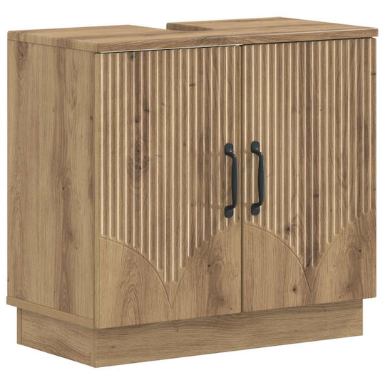 vidaXL vidaXL Bathroom Vanity Unit Without Sink 59.5x31.5x56 cm Oak