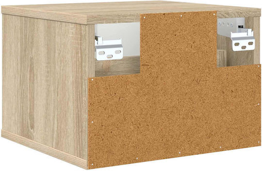 Bedside Table Lochem Wooden Beige 36x33x25cm