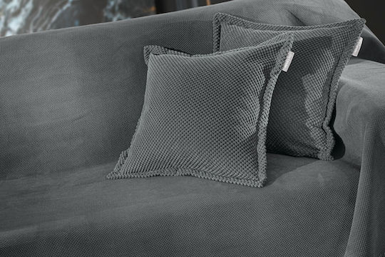 Guy Laroche Rubicon Dreisitzer-Sofa Wurf Zwei Seiten 180x300cm Anthrazit