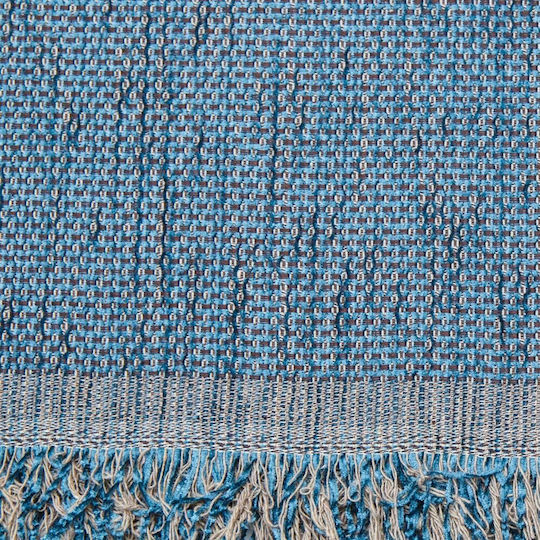 Borea 4 Season Ριχτάρι Πολυθρόνας Chenille 150x180εκ. Μπλε