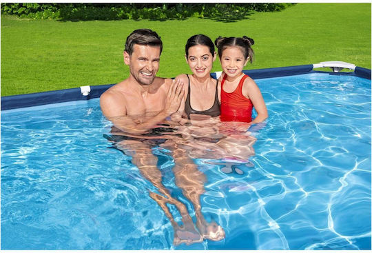Bestway Pro Piscină PVC 3300lt Cu Cadru Metalic 66x300x201cm Albastră