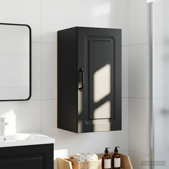 vidaXL Badezimmerschrank 30x31x59cm Schwarz