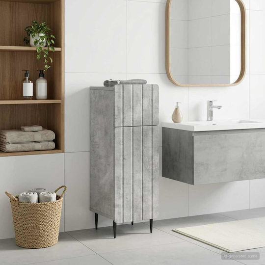 vidaXL Dulap de baie 30x31x79.5cm Gri