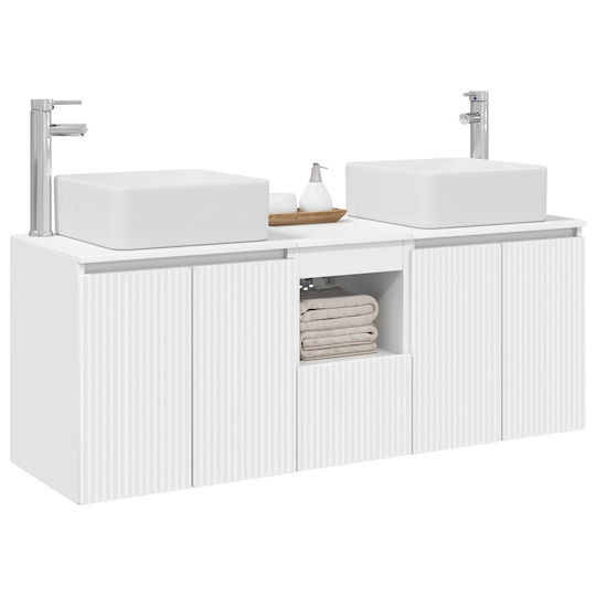 vidaXL Πάγκος χωρίς Νιπτήρα Μ53xΒ35xΥ63cm Λευκό