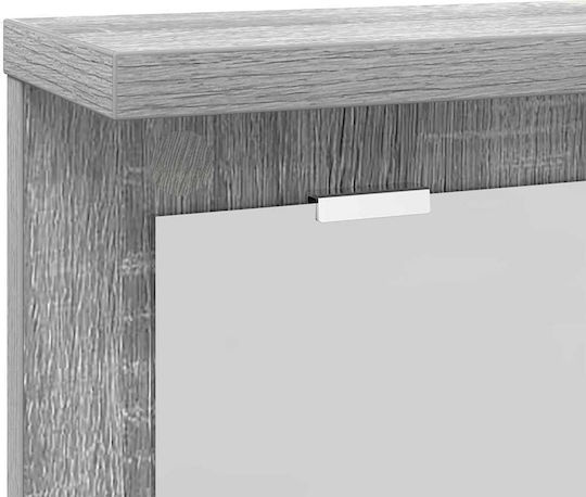 vidaXL Wall Hanger Metal Gray 85x10cm