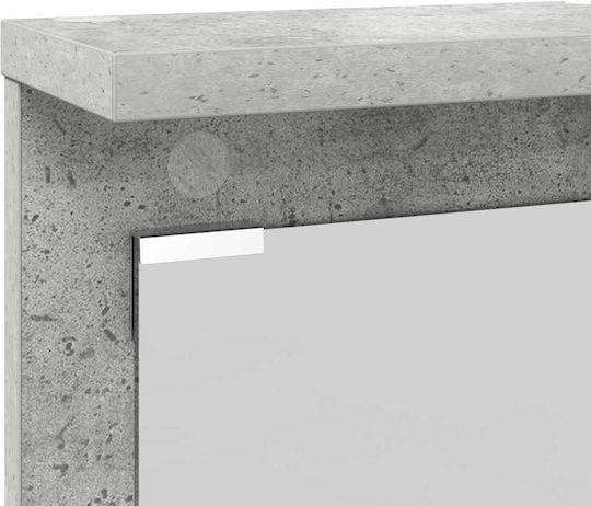vidaXL Metal Wall Hanger Gray 84x10cm 1pc