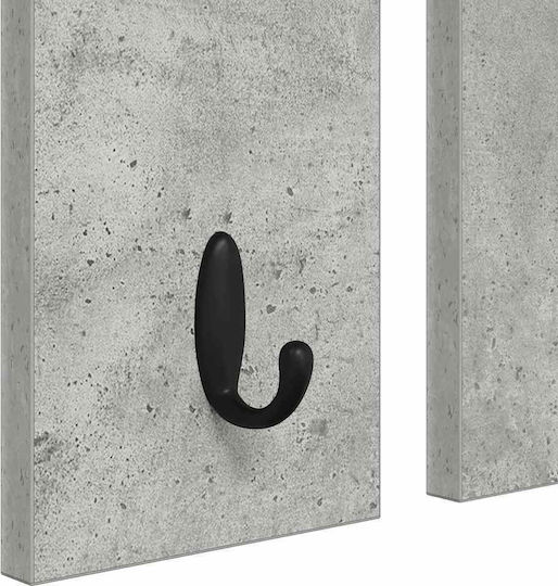 vidaXL Metal Wall Hanger Gray 84x10cm 1pc