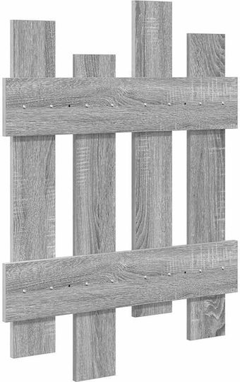 vidaXL Wandhalterung Hölzernes Grau 60x3cm