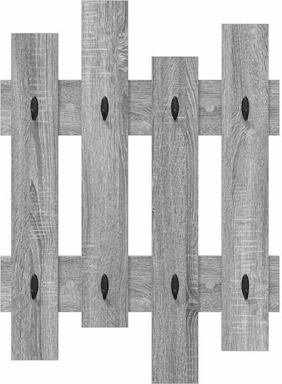 vidaXL Wandhalterung Hölzernes Grau 60x3cm