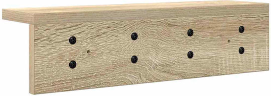 vidaXL Κρεμάστρα Τοίχου Ξύλινη Καφέ 40x10.5x10.5cm