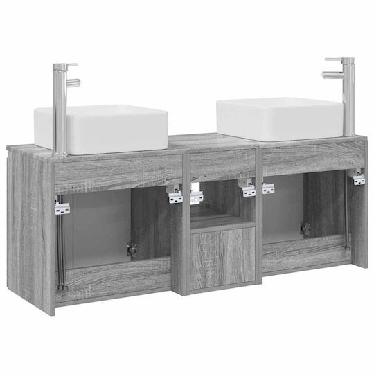 vidaXL Πάγκος χωρίς Νιπτήρα Μ53xΒ35xΥ63cm Γκρι Sonoma