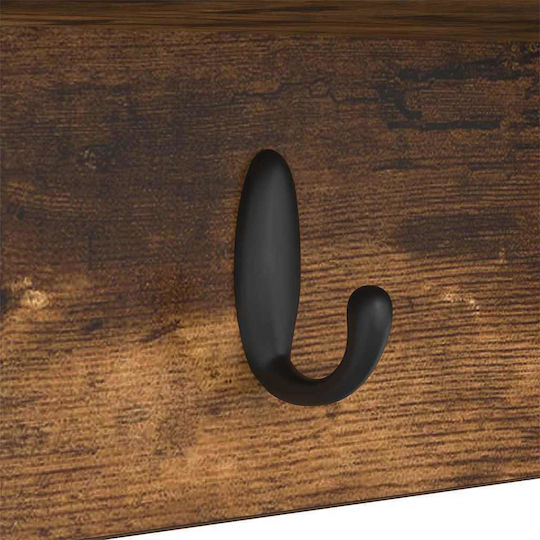 vidaXL Κρεμάστρα Τοίχου Ξύλινη Καφέ 50x26x16cm