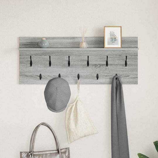 vidaXL Стенна окачалка 100x12x40см 1бр