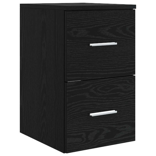 vidaXL Dulap de baie fără lavoar L49.5xA41xÎ64.5cm Stejar Negru