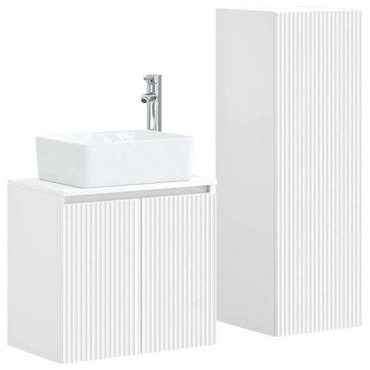 vidaXL Бял Плот Без Мивка М33xД34.5xВ100cm