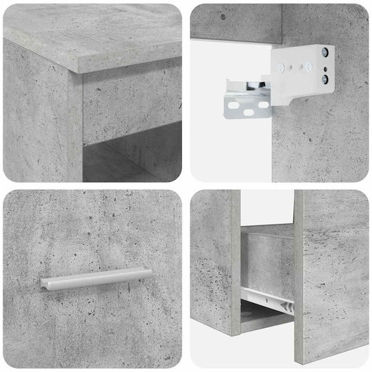 vidaXL Vanity Unit With Sink W49.5xD35xH63cm Grey