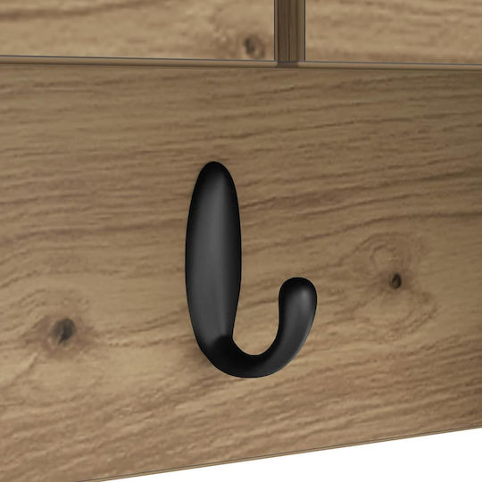 vidaXL Agățătoare de Perete Lemnoasă 50x30x20cm 1buc