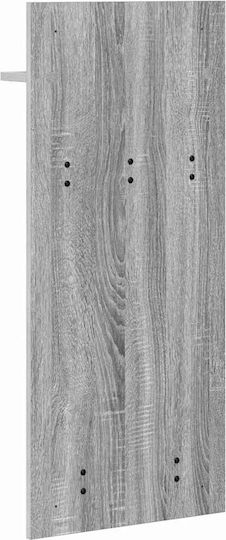 vidaXL Wooden Wall Hanger Gray 90x10x40cm 1pc