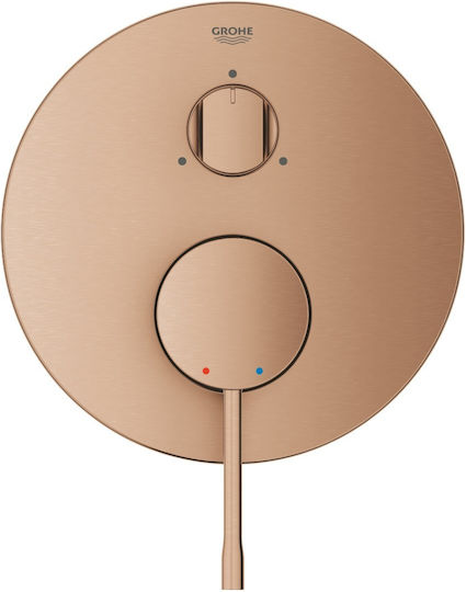 Grohe Essence Μίκτης Μπαταρίας Εντοιχισμού Ντουζιέρας 3 Εξόδων Χάλκινος