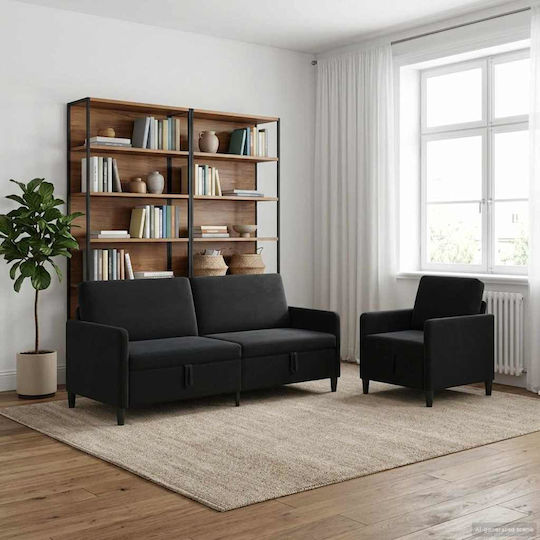 vidaXL Wohnzimmermöbel-Set 2-Sitzer & Sessel