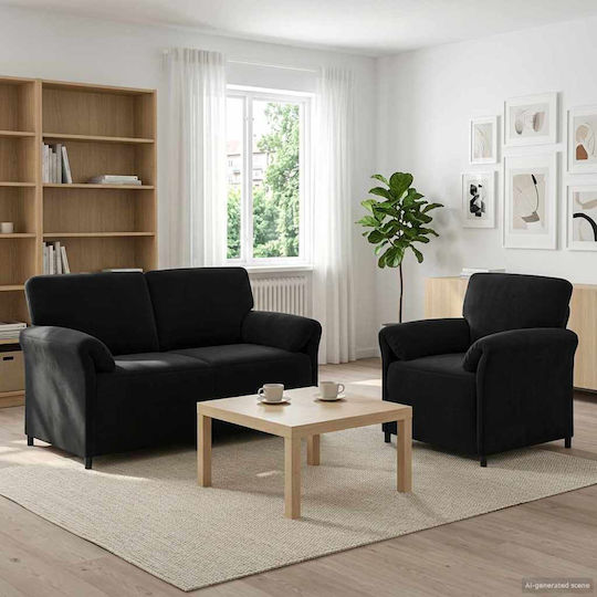 Wohnzimmermöbel-Set 2-Sitzer & Sessel