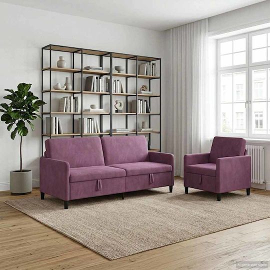 Living Room Furniture Set 2-Seater & Armchair