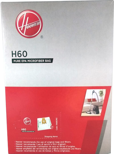 Памучни Торбички За Прахосмукачка Hoover Original H60 Purehepa