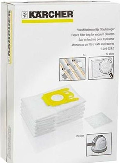 Karcher Торби за прахосмукачка 5бр Съвместима с прахосмукачка Karcher